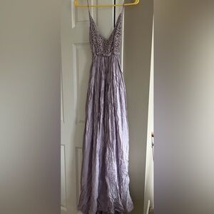 Purple maxi dress